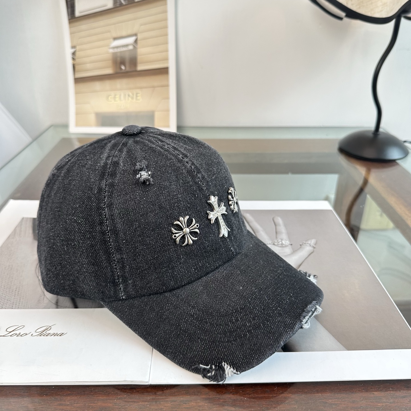 Chrome hearts 克罗心 新款十字架 高品质棒球帽，高端定制版！网红时尚博主同款！墙裂推荐！质
