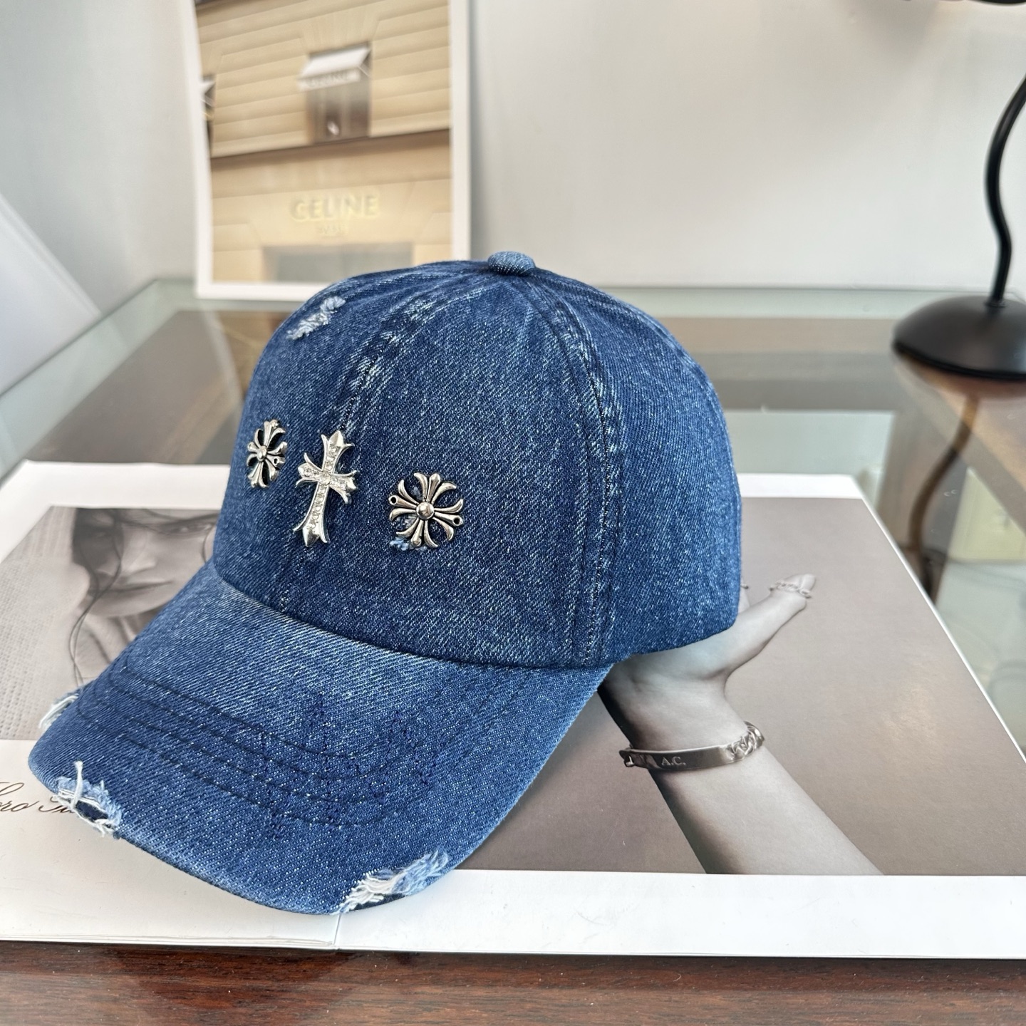 Chrome hearts 克罗心 新款十字架 高品质棒球帽，高端定制版！网红时尚博主同款！墙裂推荐！质