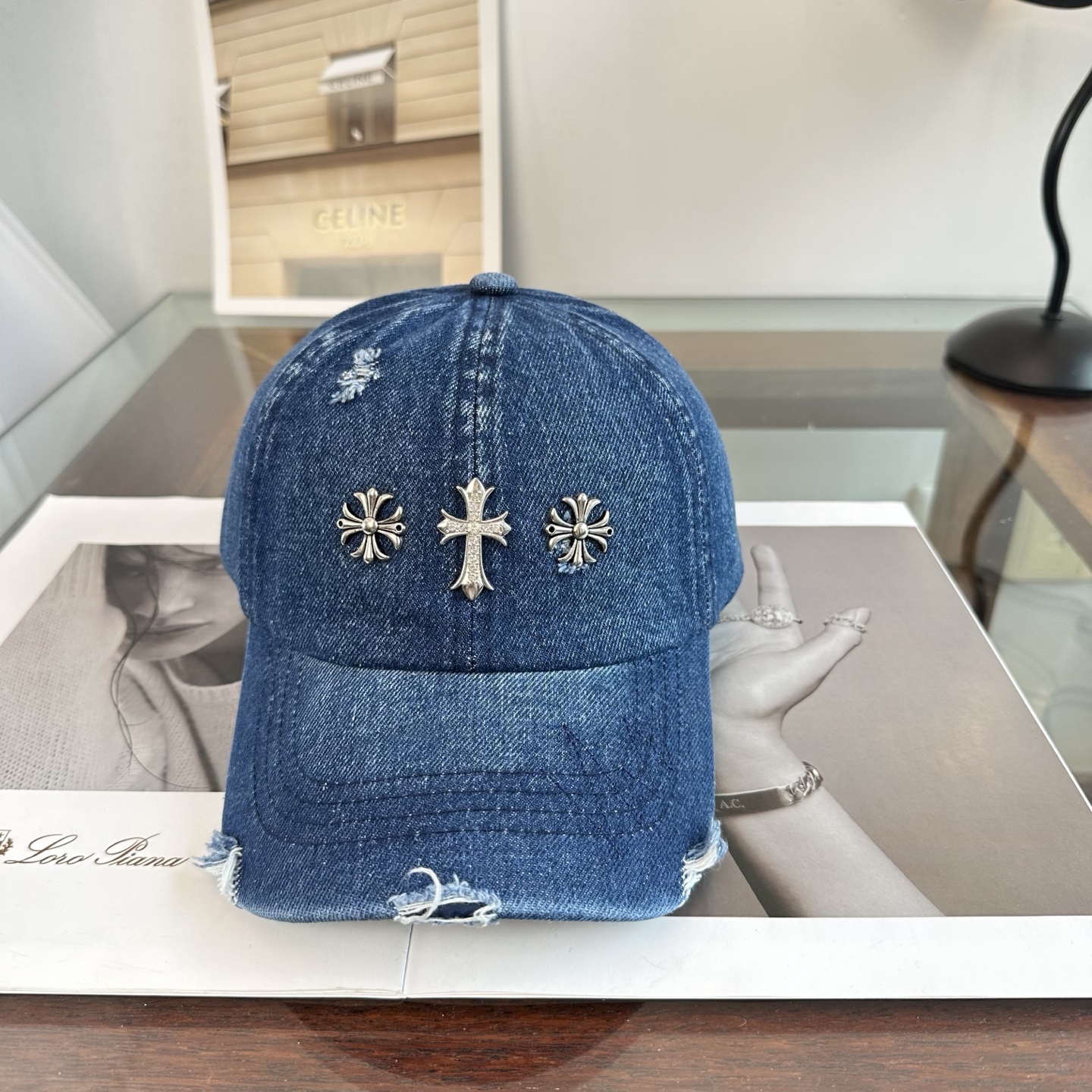 Chrome hearts 克罗心 新款十字架 高品质棒球帽，高端定制版！网红时尚博主同款！墙裂推荐！质