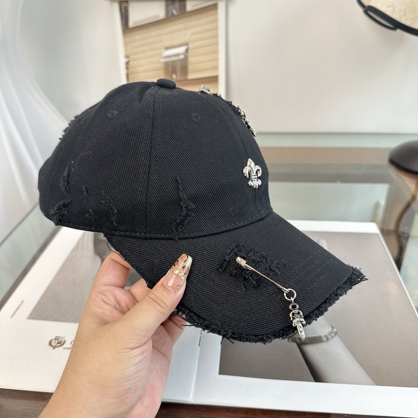Chrome hearts 克罗心 新款十字架 高品质棒球帽，高端定制版！网红时尚博主同款！墙裂推荐！质