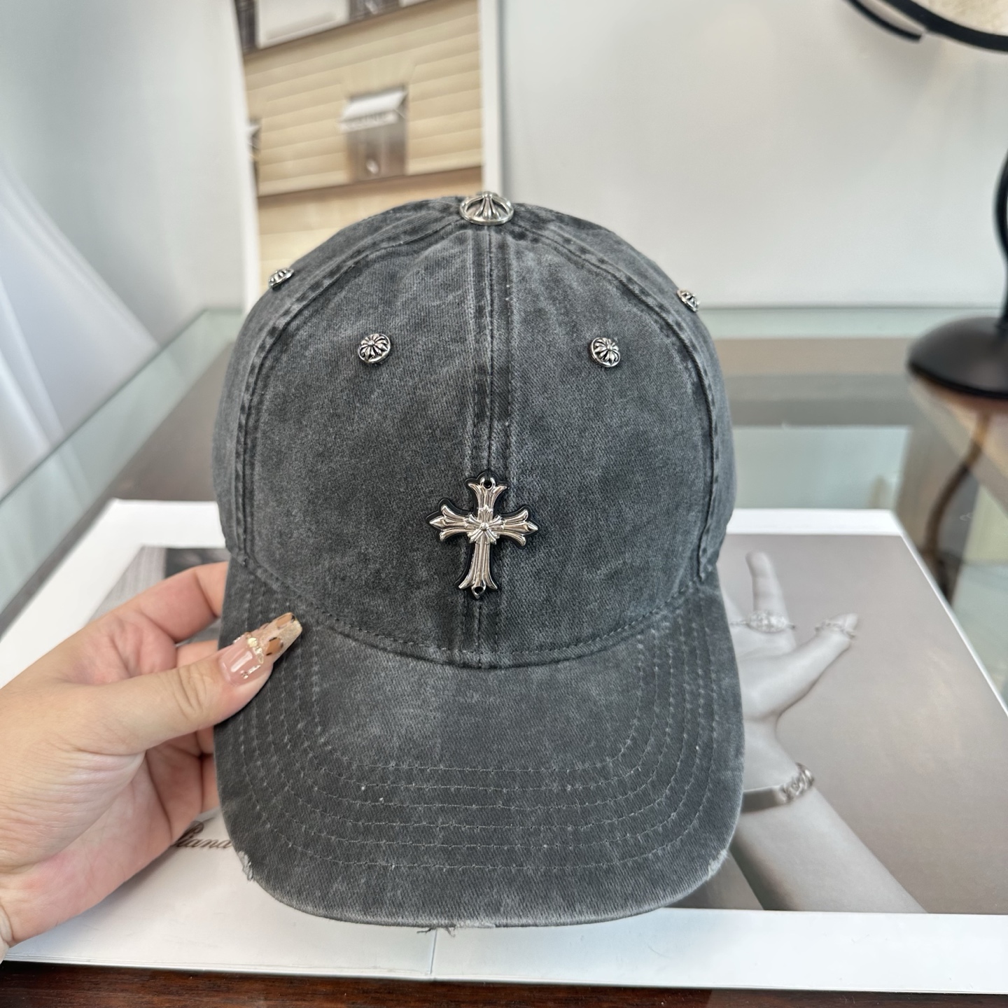 Chrome hearts 克罗心 新款十字架 高品质棒球帽，高端定制版！网红时尚博主同款！墙裂推荐！质