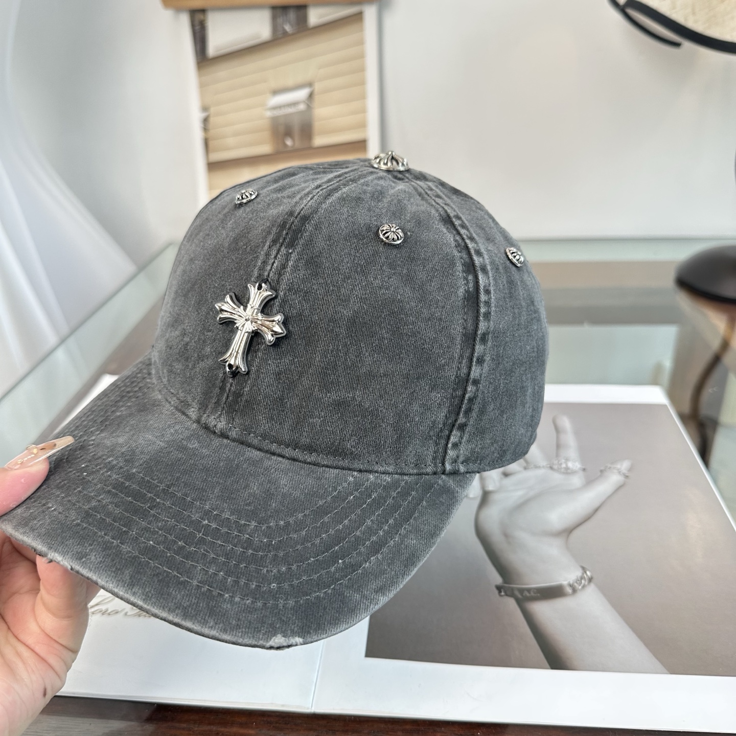 Chrome hearts 克罗心 新款十字架 高品质棒球帽，高端定制版！网红时尚博主同款！墙裂推荐！质