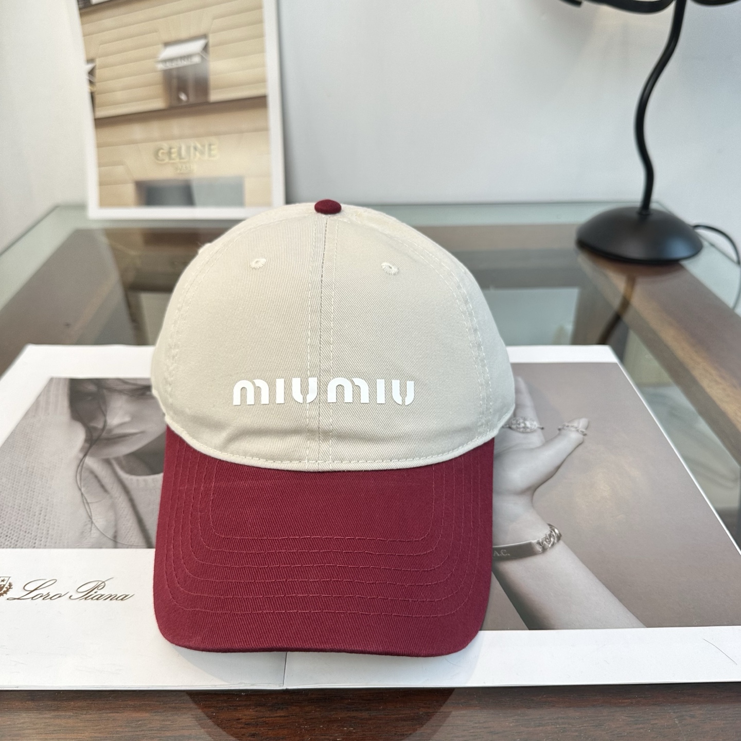 谬谬miumiu 原单 新款棒球帽，正品开模订制，原版做工细致质量超赞！