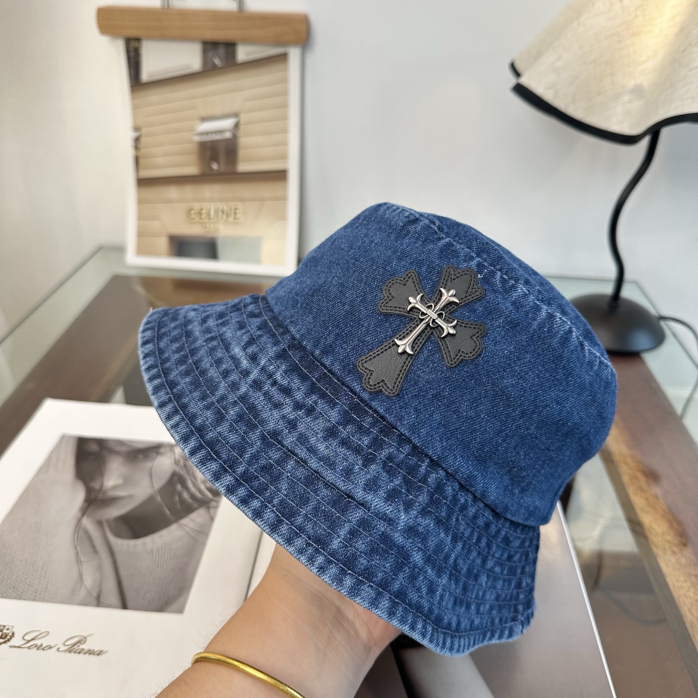 Chrome Hearts 克罗心 十字架 渔夫帽，男女同款。
