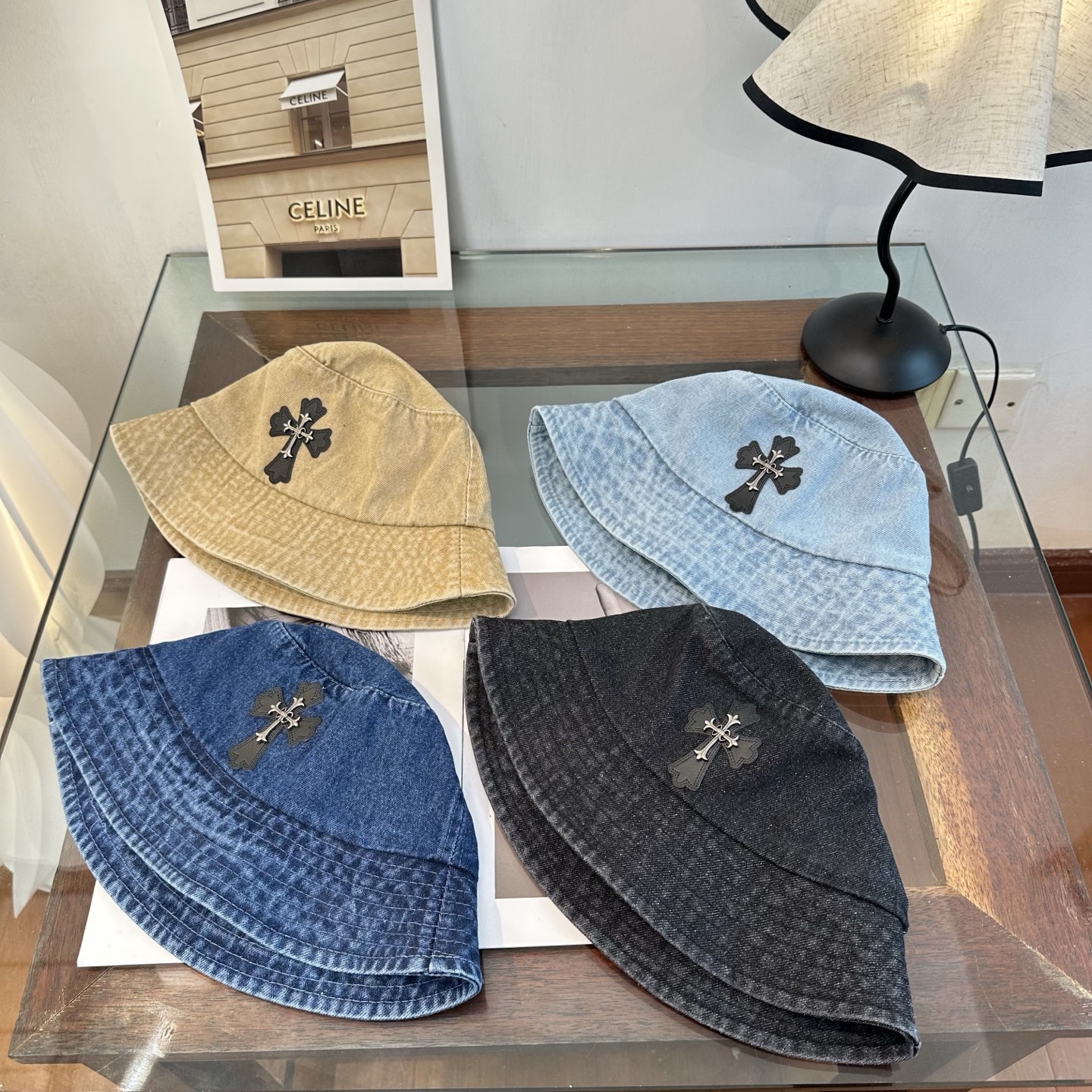 Chrome Hearts 克罗心 十字架 渔夫帽，男女同款。