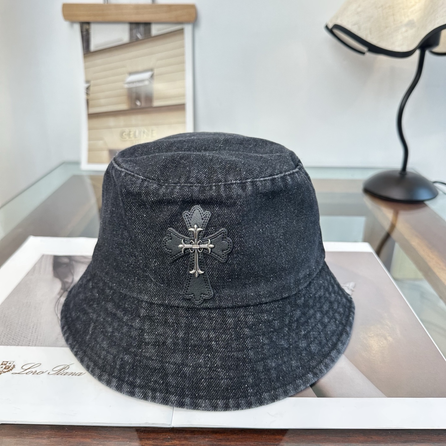 Chrome Hearts 克罗心 十字架 渔夫帽，男女同款。