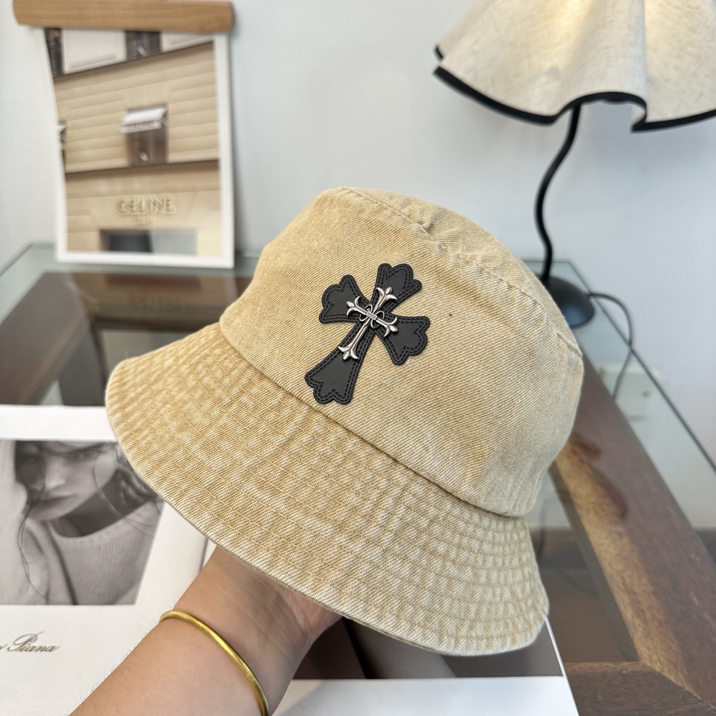 Chrome Hearts 克罗心 十字架 渔夫帽，男女同款。