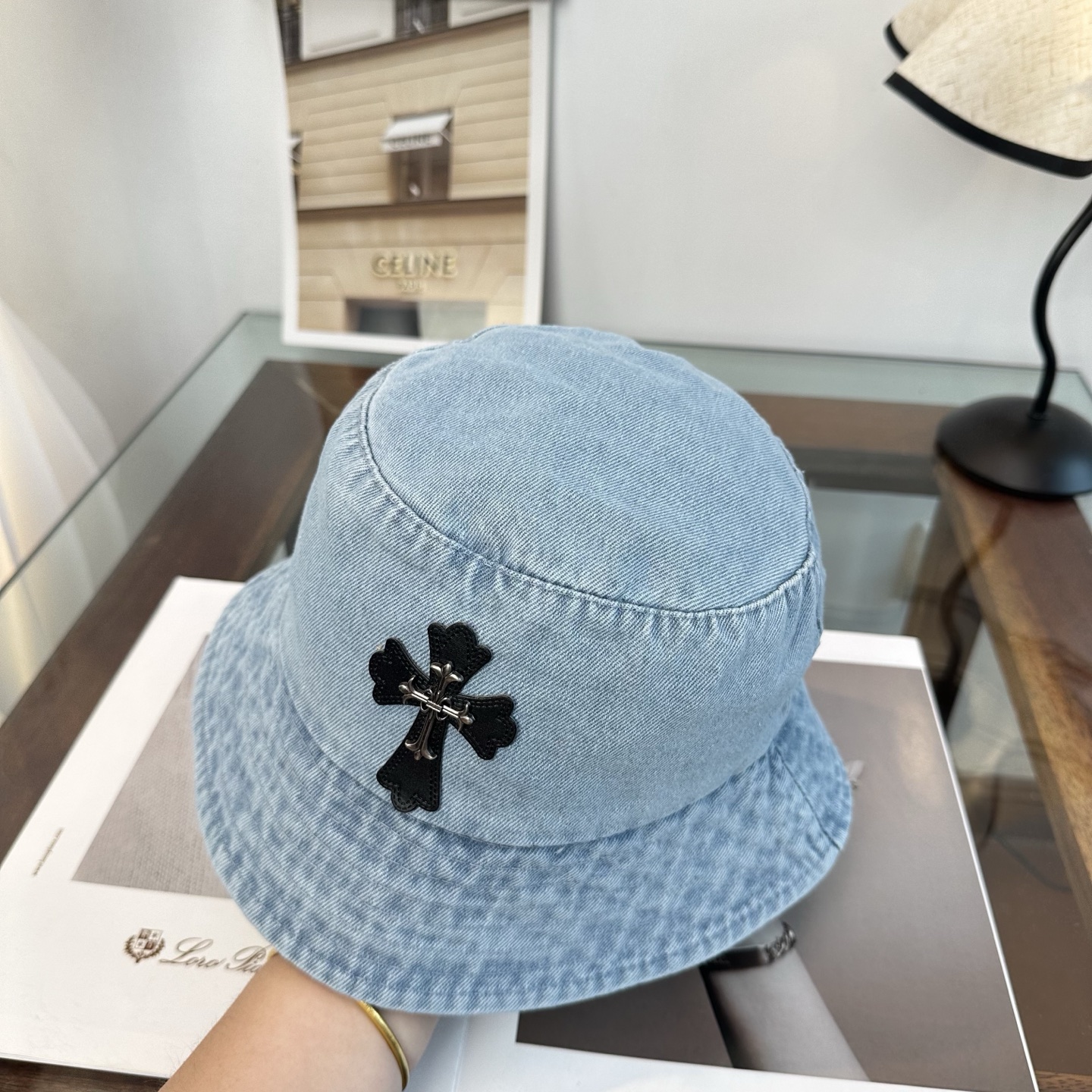 Chrome Hearts 克罗心 十字架 渔夫帽，男女同款。