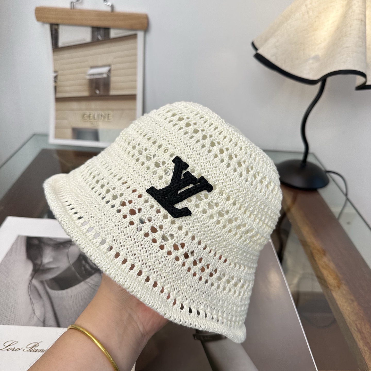 LV 路易威登 2026新款可遮阳帽女透气渔夫帽度假旅游拍照时尚搭子