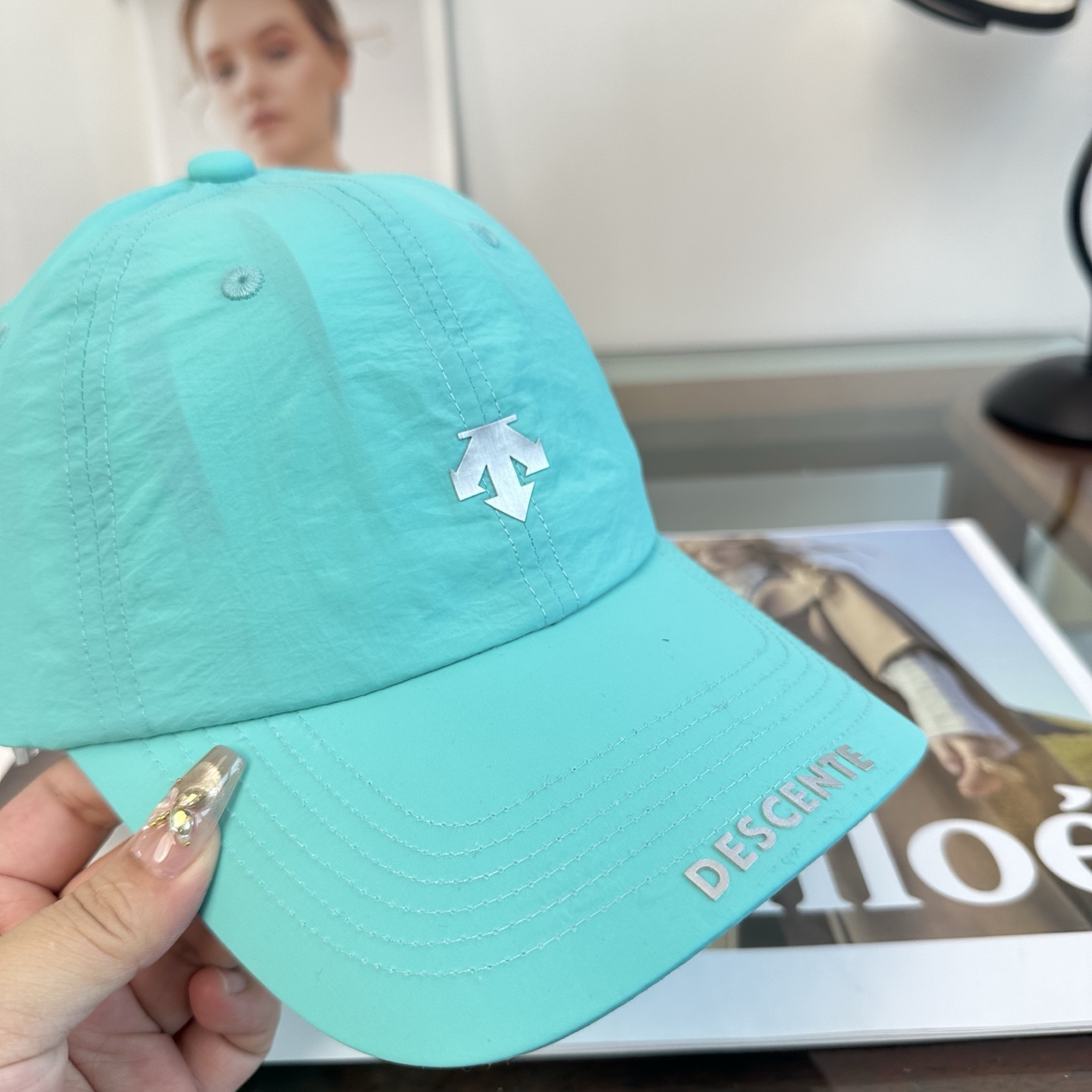 DESCENTE 潮牌棒球帽 简单休闲风的棒球帽 减龄百搭 适配度很高！简单随性~出街拍照拗造型非常加分