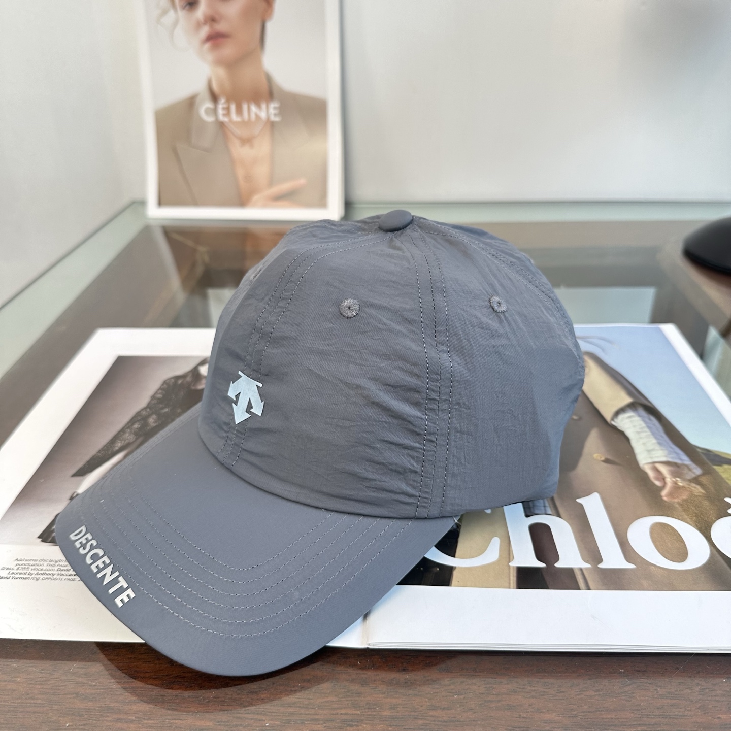DESCENTE 潮牌棒球帽 简单休闲风的棒球帽 减龄百搭 适配度很高！简单随性~出街拍照拗造型非常加分