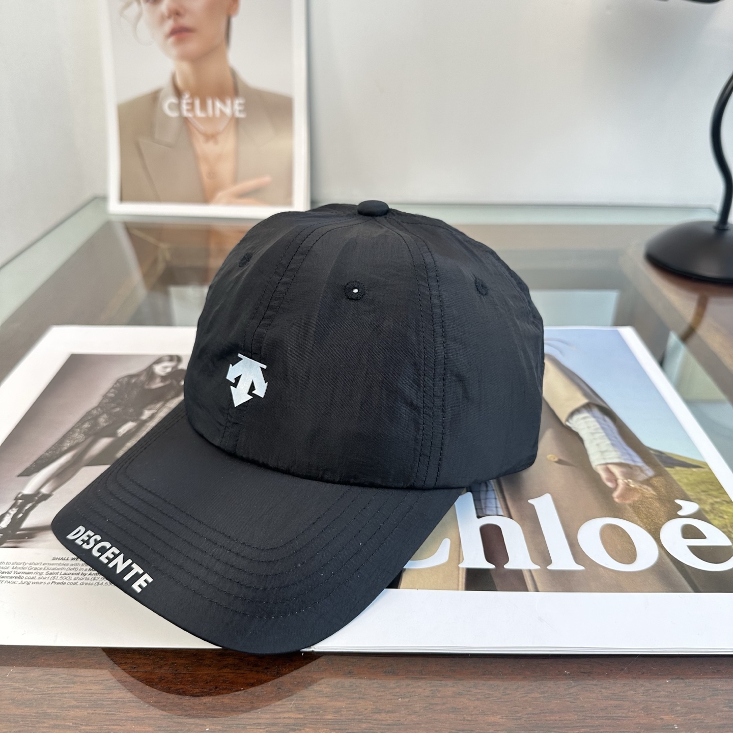 DESCENTE 潮牌棒球帽 简单休闲风的棒球帽 减龄百搭 适配度很高！简单随性~出街拍照拗造型非常加分