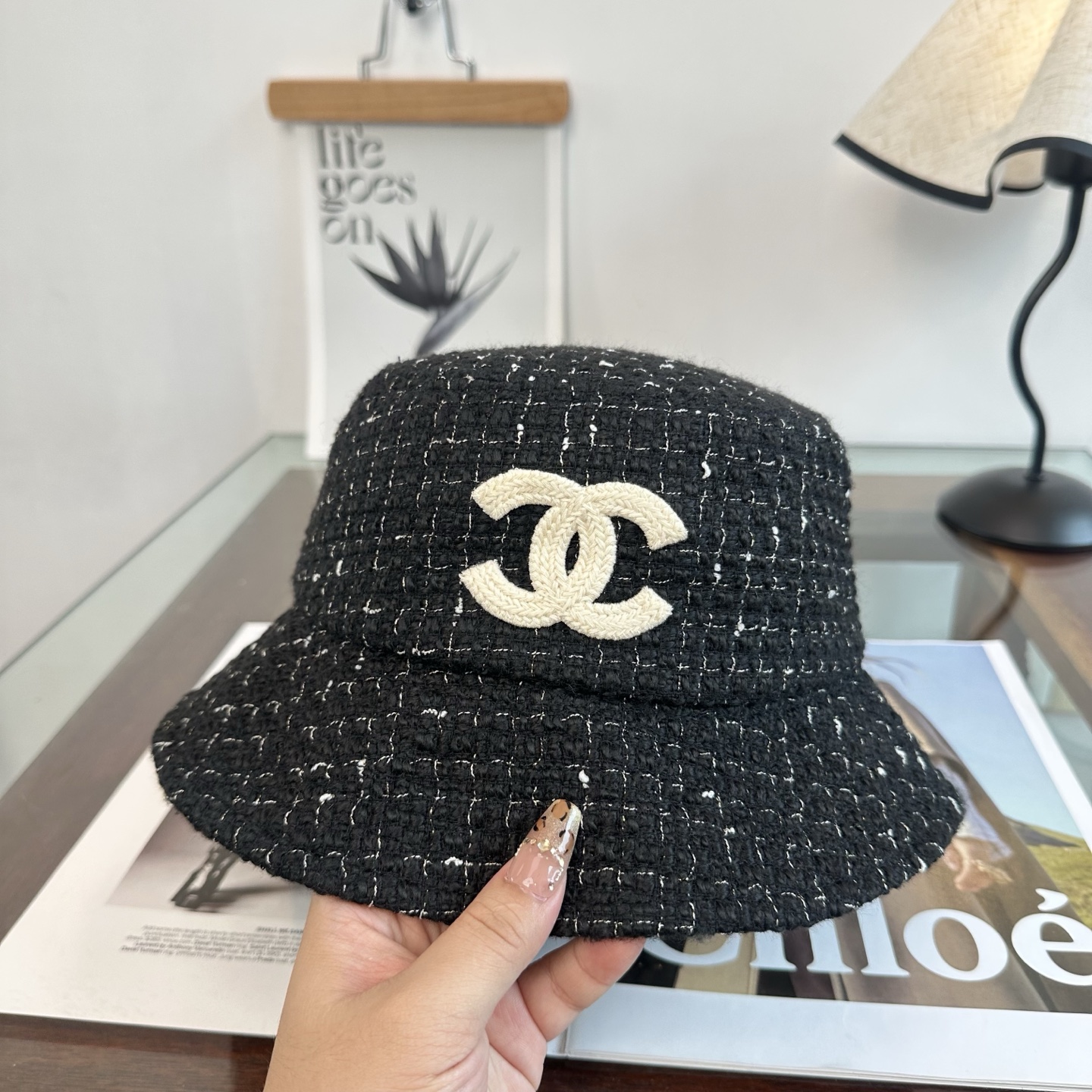 Chanel CHANEL香奈儿 渔夫帽 款 轻盈透气。完美版型，对格精准无误， 品质，独家 摄，男女适用