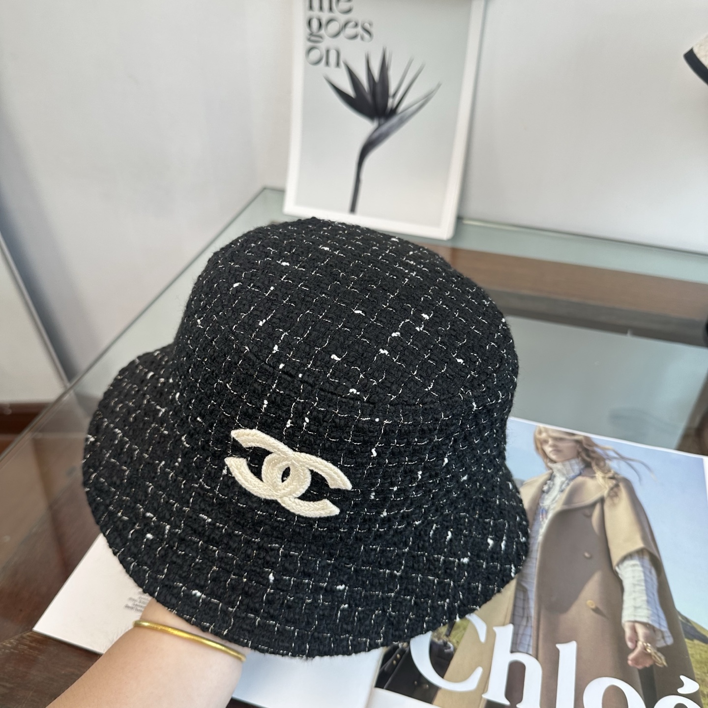 Chanel CHANEL香奈儿 渔夫帽 款 轻盈透气。完美版型，对格精准无误， 品质，独家 摄，男女适用
