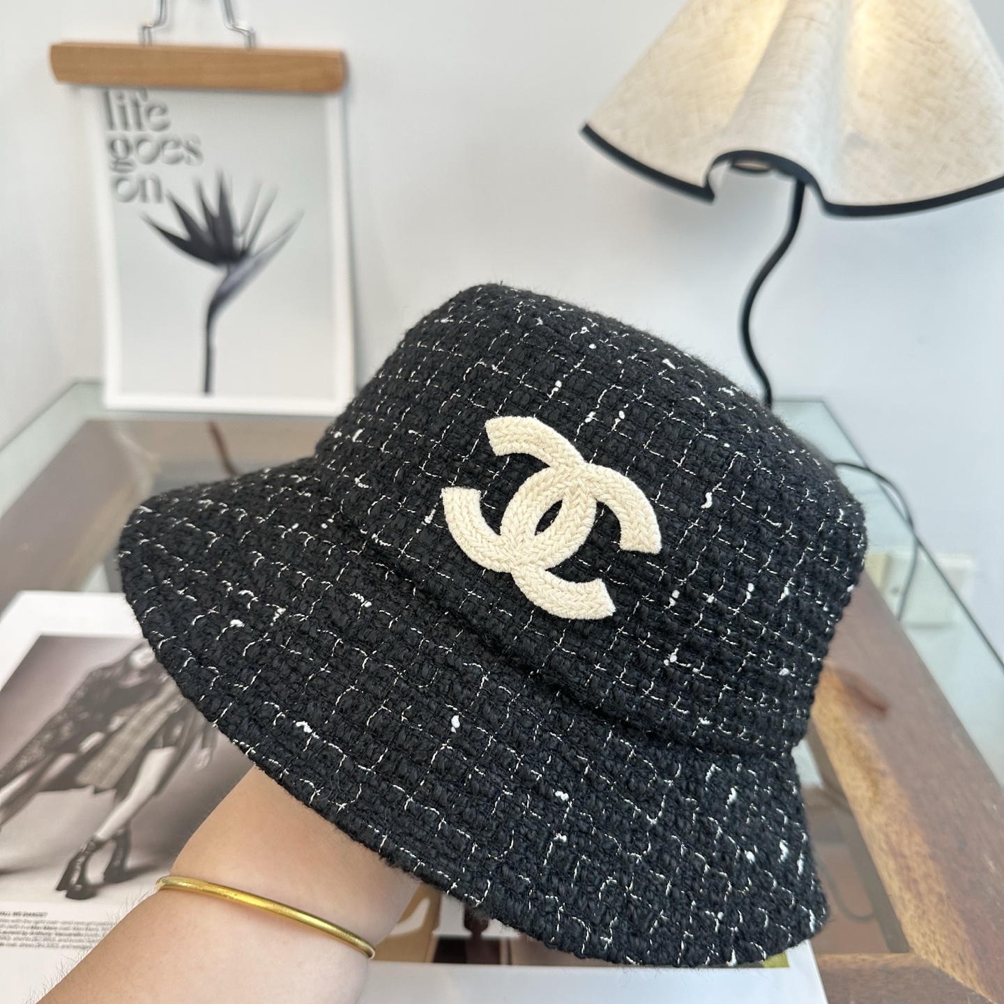 Chanel CHANEL香奈儿 渔夫帽 款 轻盈透气。完美版型，对格精准无误， 品质，独家 摄，男女适用