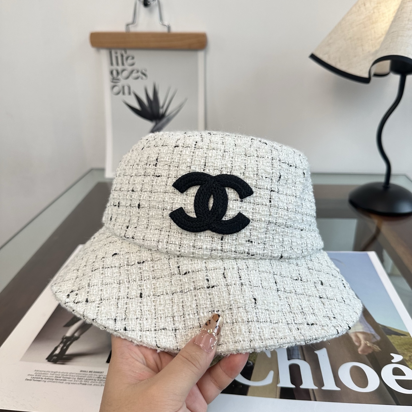 Chanel CHANEL香奈儿 渔夫帽 款 轻盈透气。完美版型，对格精准无误， 品质，独家 摄，男女适用