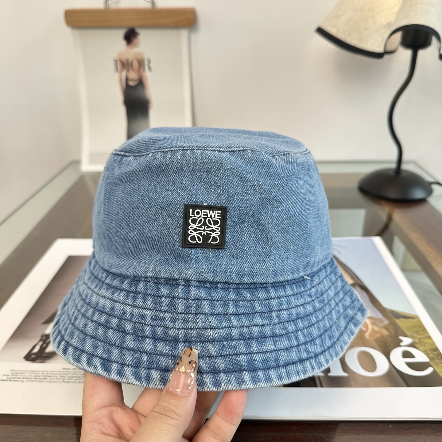 Loewe 罗意威 新款软牛仔渔夫帽