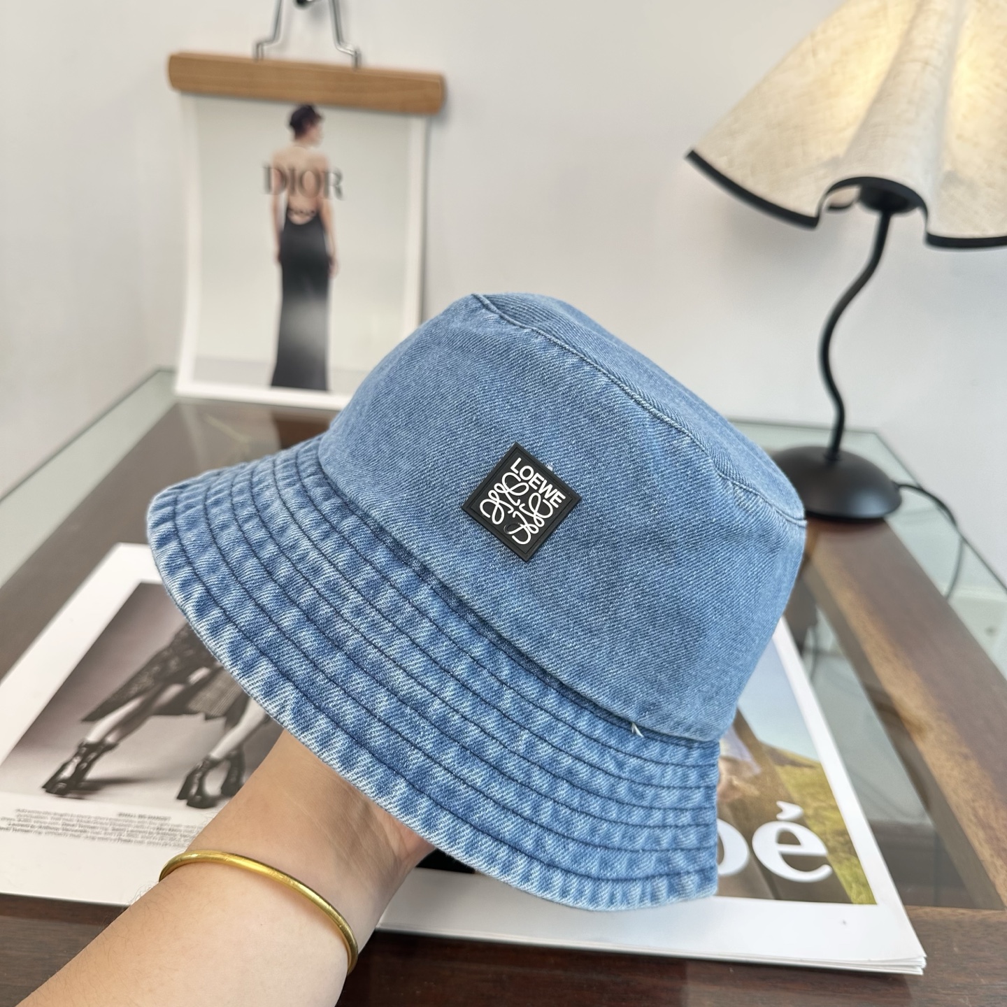 Loewe 罗意威 新款软牛仔渔夫帽