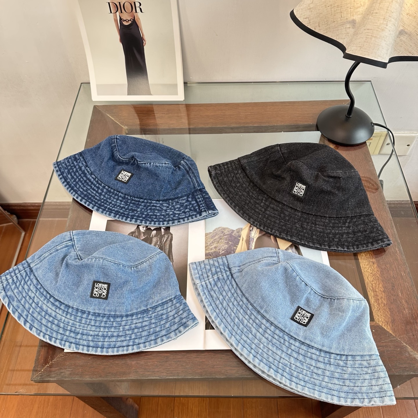 Loewe 罗意威 新款软牛仔渔夫帽