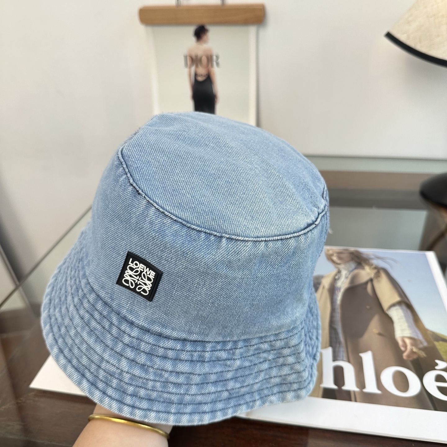 Loewe 罗意威 新款软牛仔渔夫帽