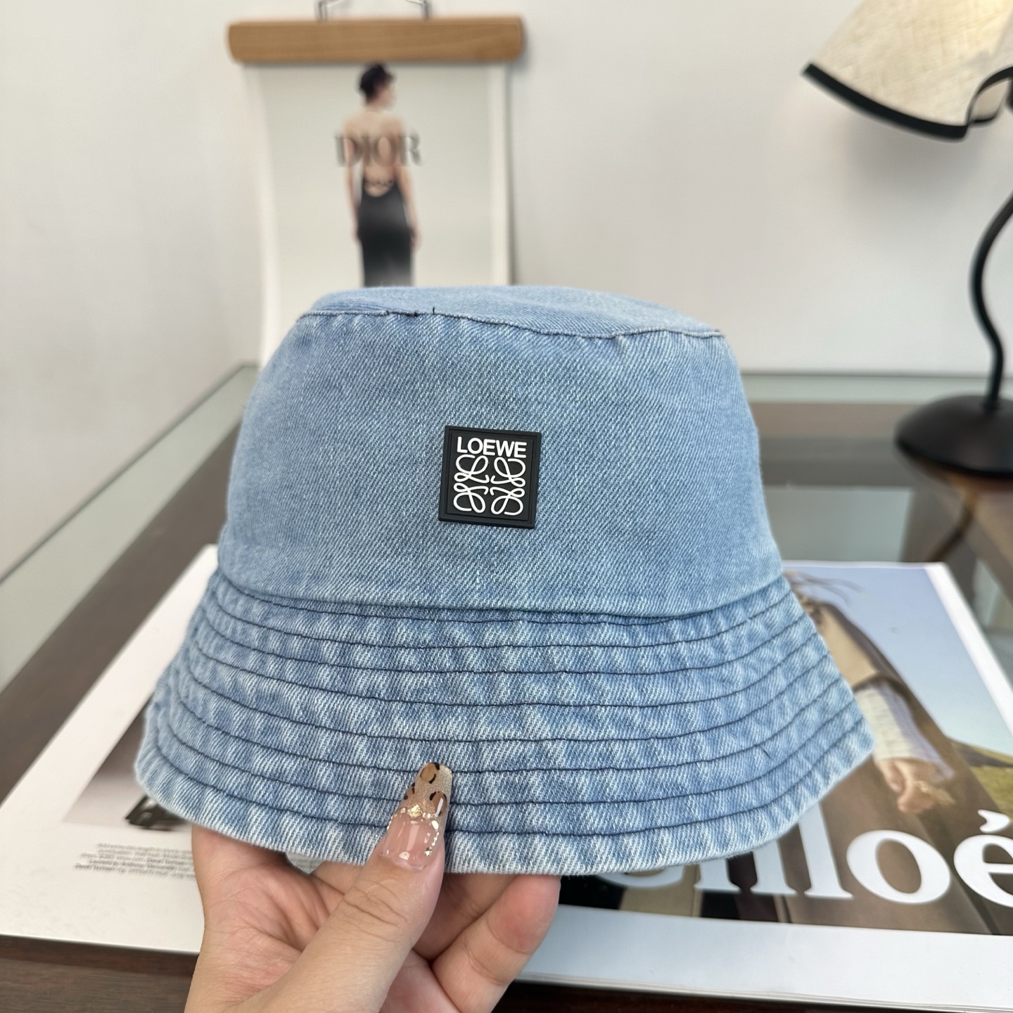 Loewe 罗意威 新款软牛仔渔夫帽