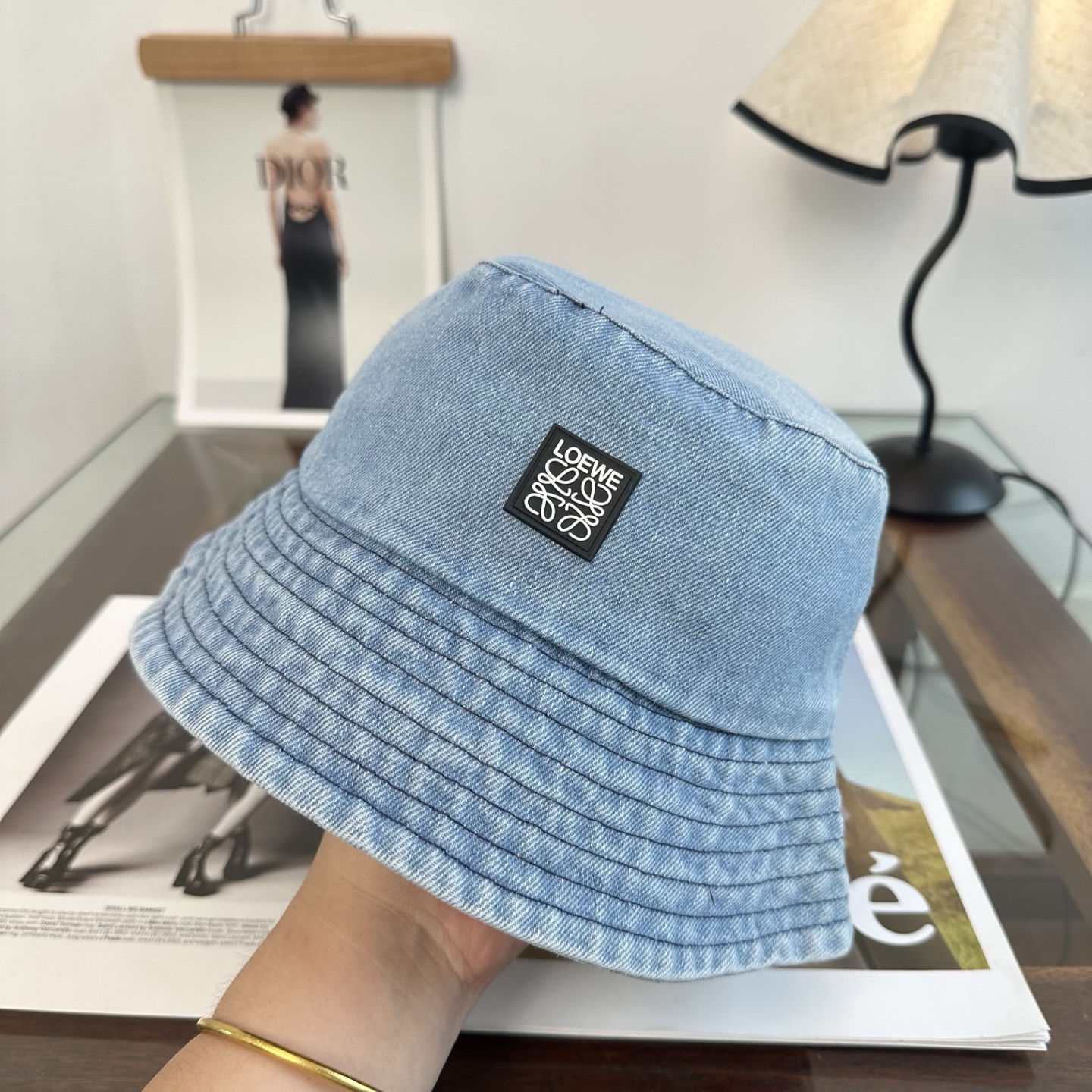 Loewe 罗意威 新款软牛仔渔夫帽