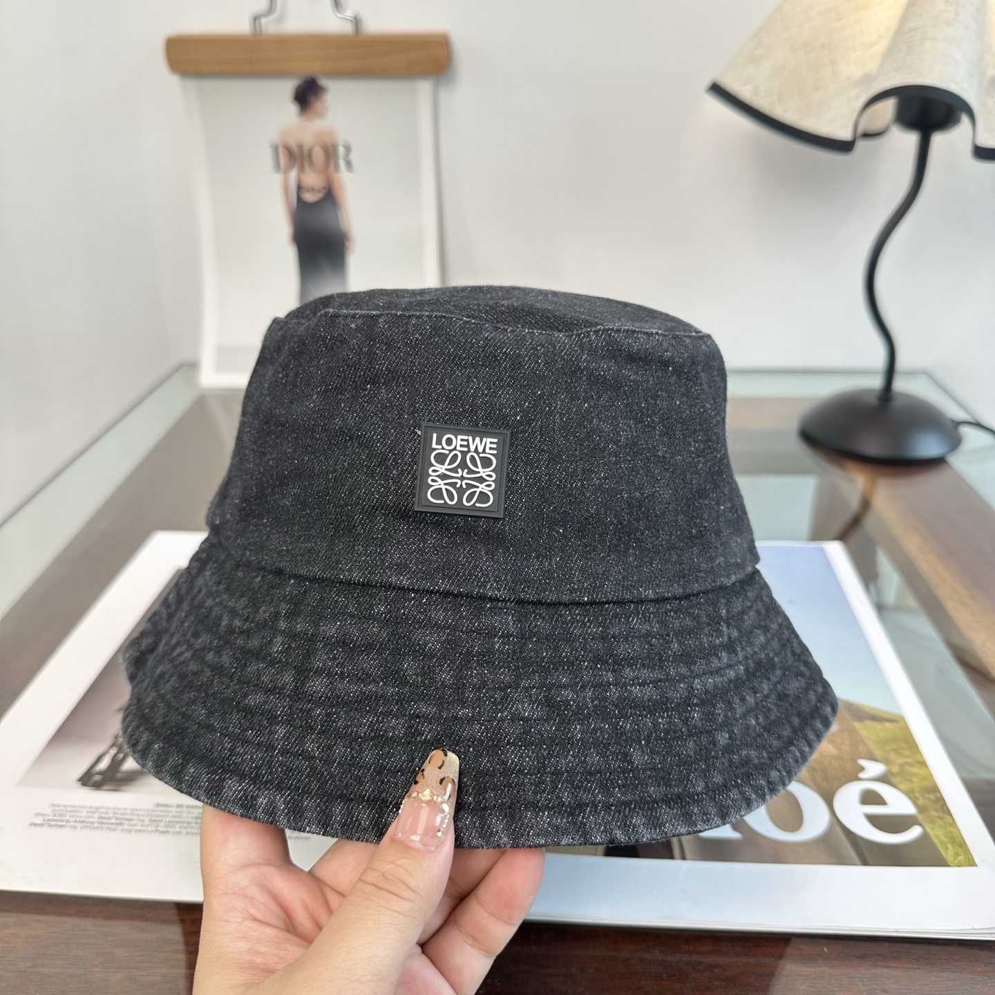 Loewe 罗意威 新款软牛仔渔夫帽