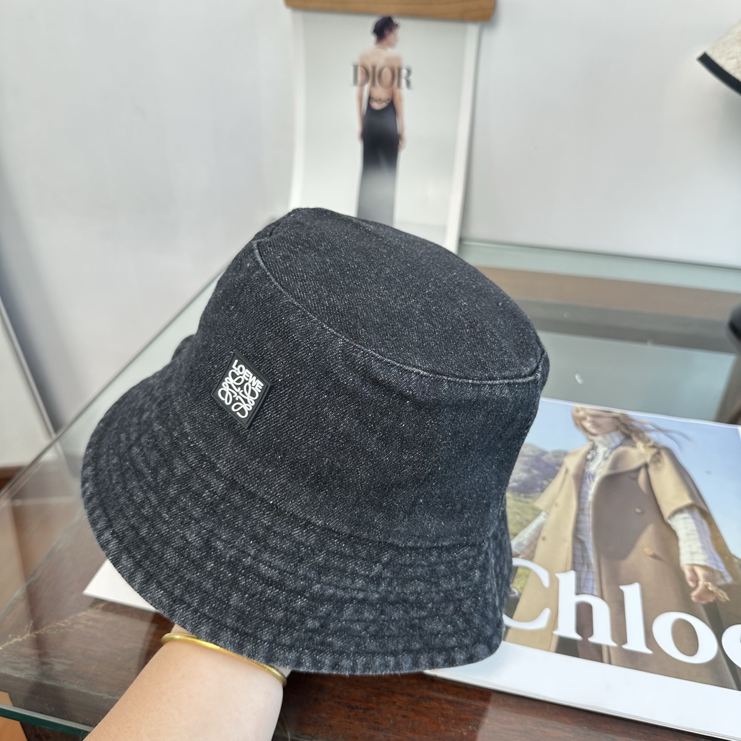 Loewe 罗意威 新款软牛仔渔夫帽