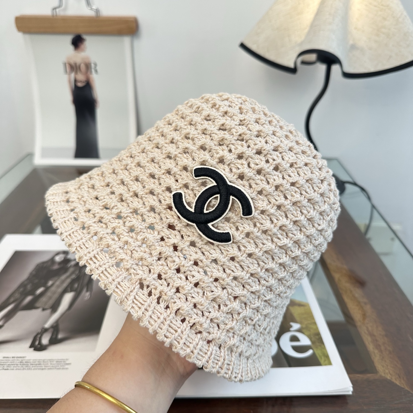 Chanel CHANEL香奈儿 渔夫帽女2026素颜 百搭水桶帽子防晒遮脸 盆帽