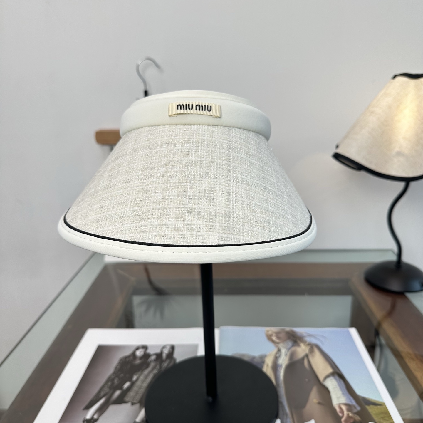 Miu Miu miumiu 缪缪 轻奢名媛风空顶帽 小仙女发箍空顶哦 透气不闷头…夏季