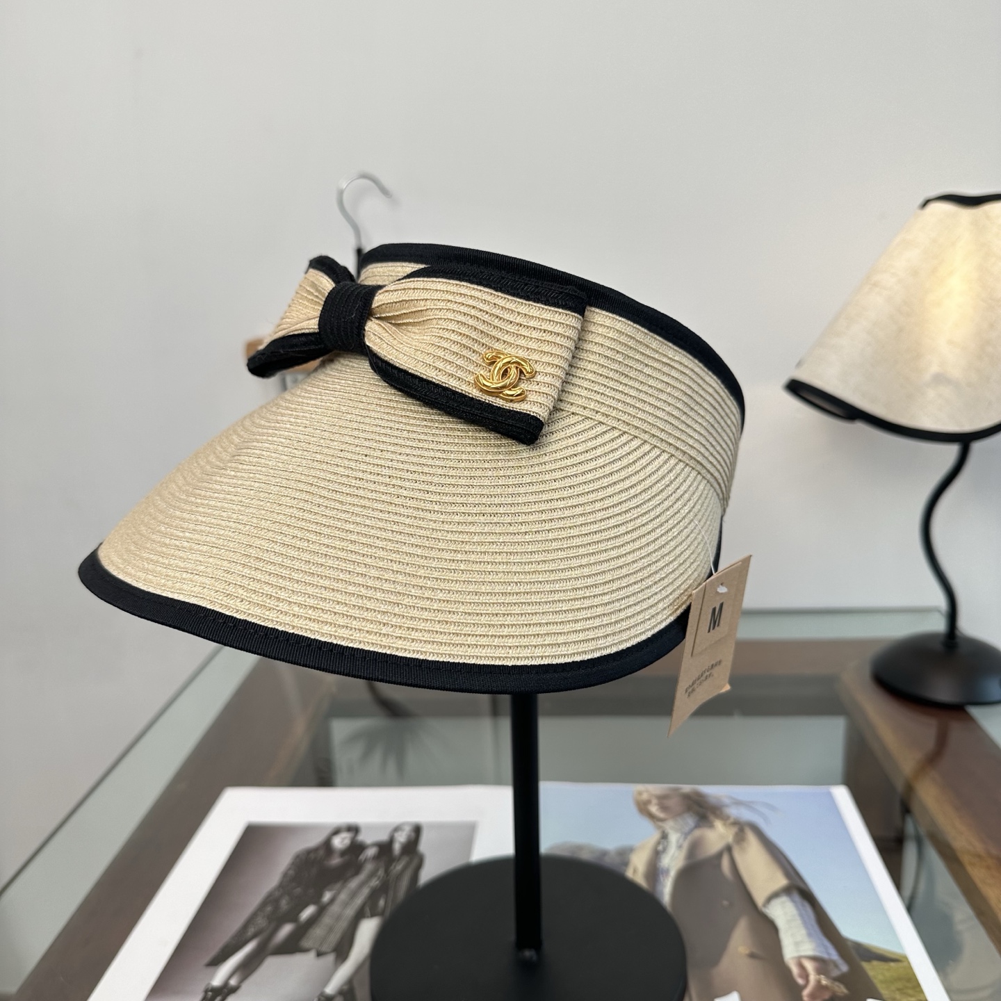 Chanel 香奈儿CHANEL防晒空顶帽子女夏季 大帽