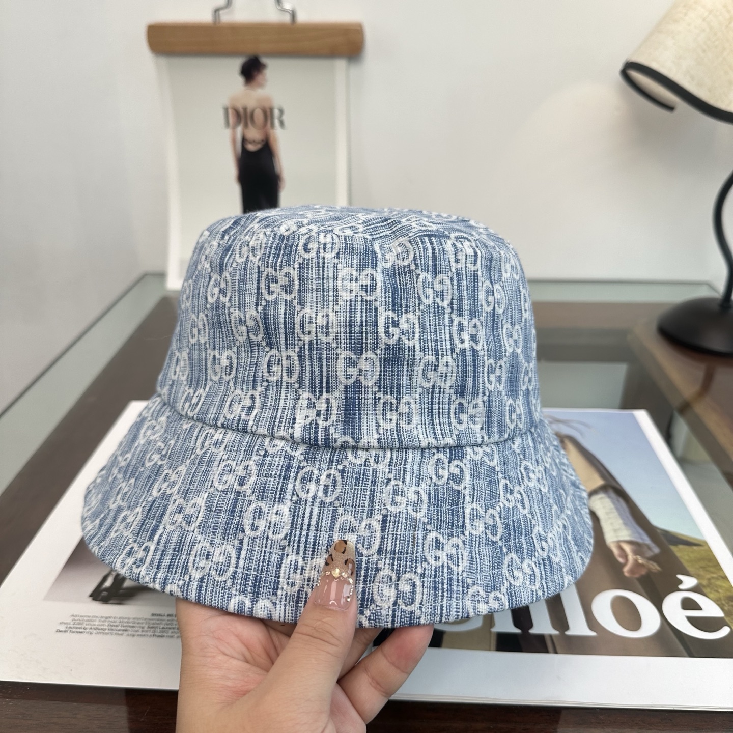 Gucci GUCCI 古奇 渔夫帽 款 轻盈透气。完美版型，对格精准无误， 品质，独家 摄，男女适用