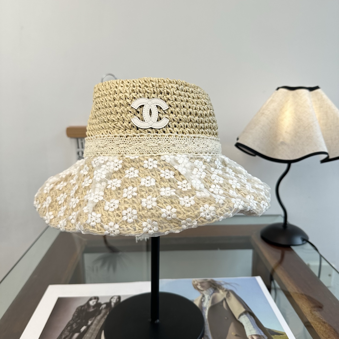 Chanel CHANEL香奈儿 2026新款可遮阳帽女透气渔夫帽