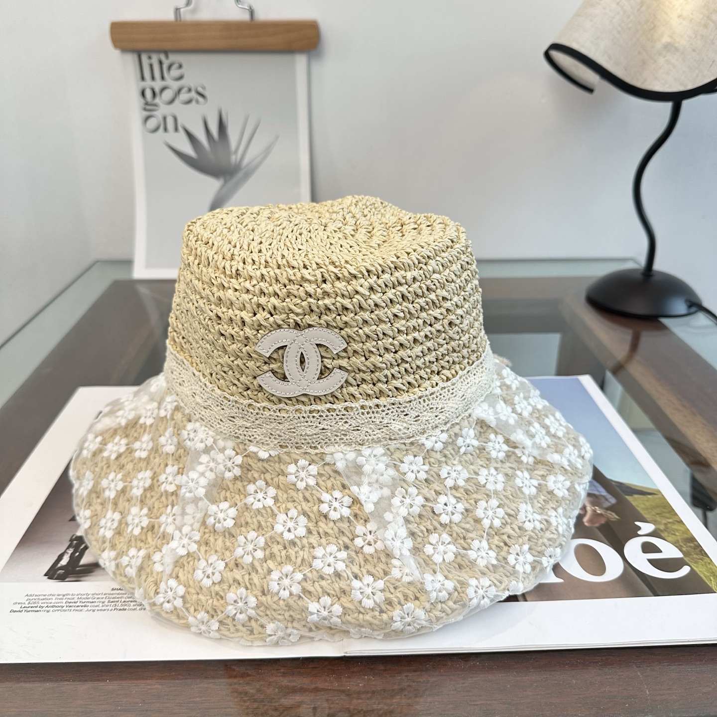 Chanel CHANEL香奈儿 2026新款可遮阳帽女透气渔夫帽