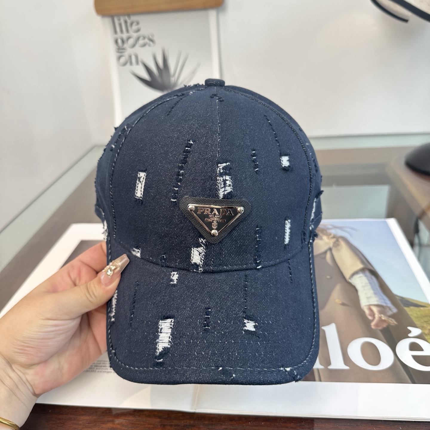 Prada 普拉达 三角标棒球帽