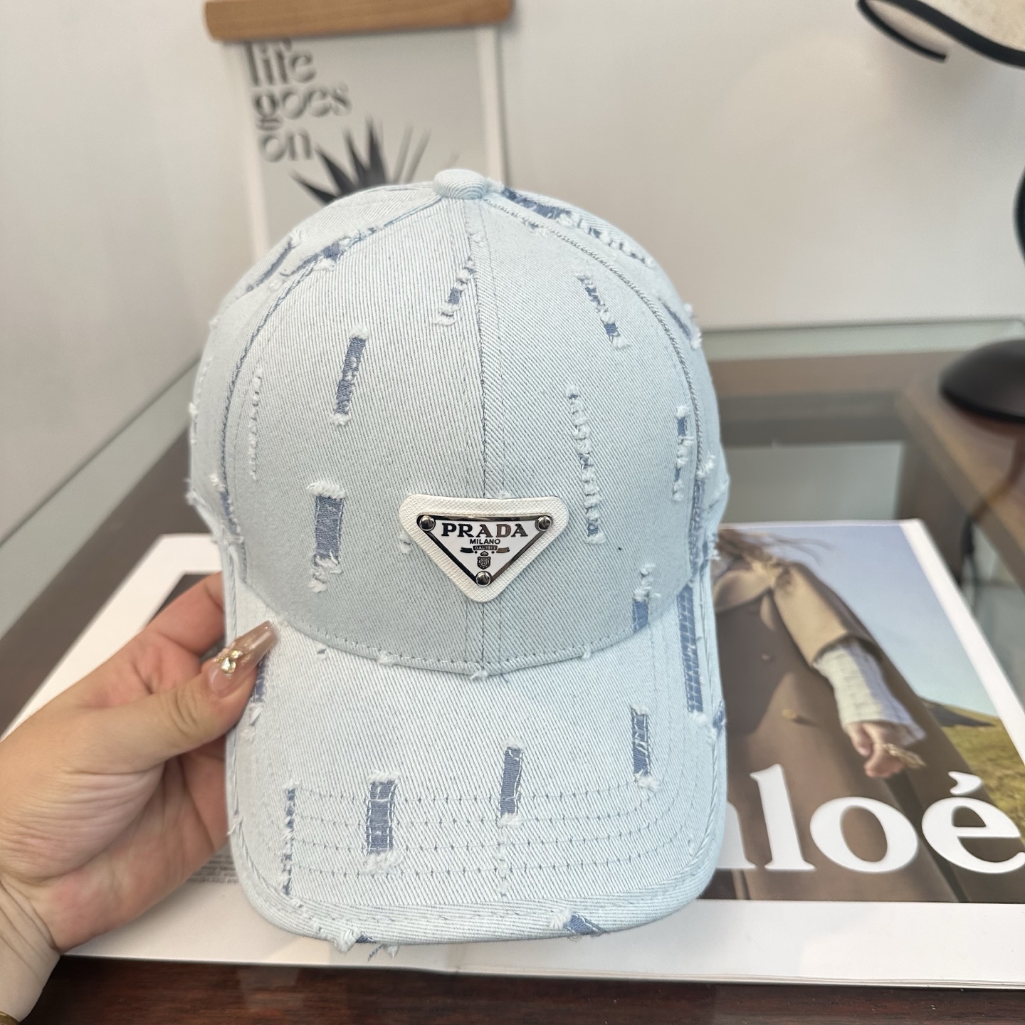 Prada 普拉达 三角标棒球帽
