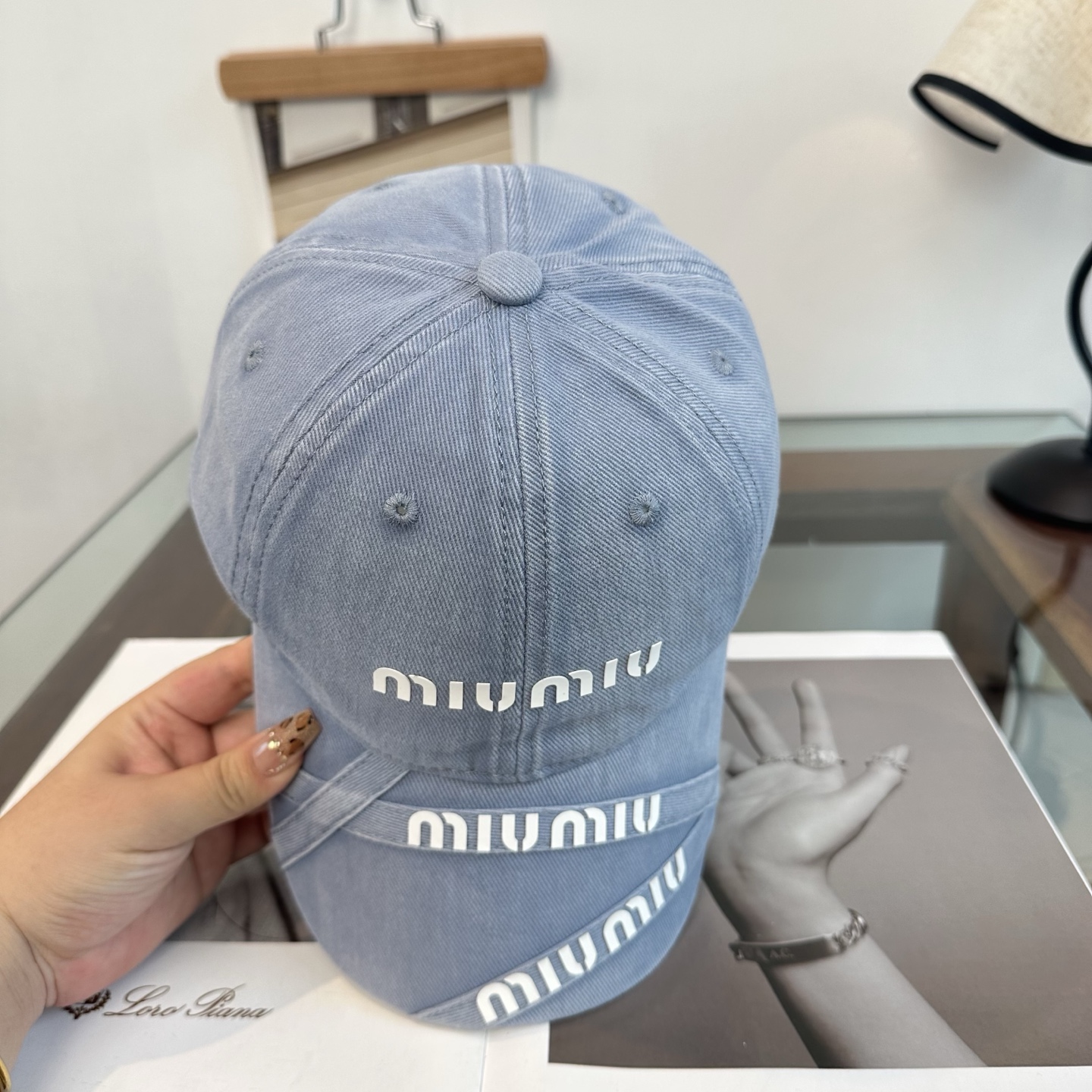 谬谬miumiu 原单 新款棒球帽，正品开模订制，原版做工细致质量超赞！