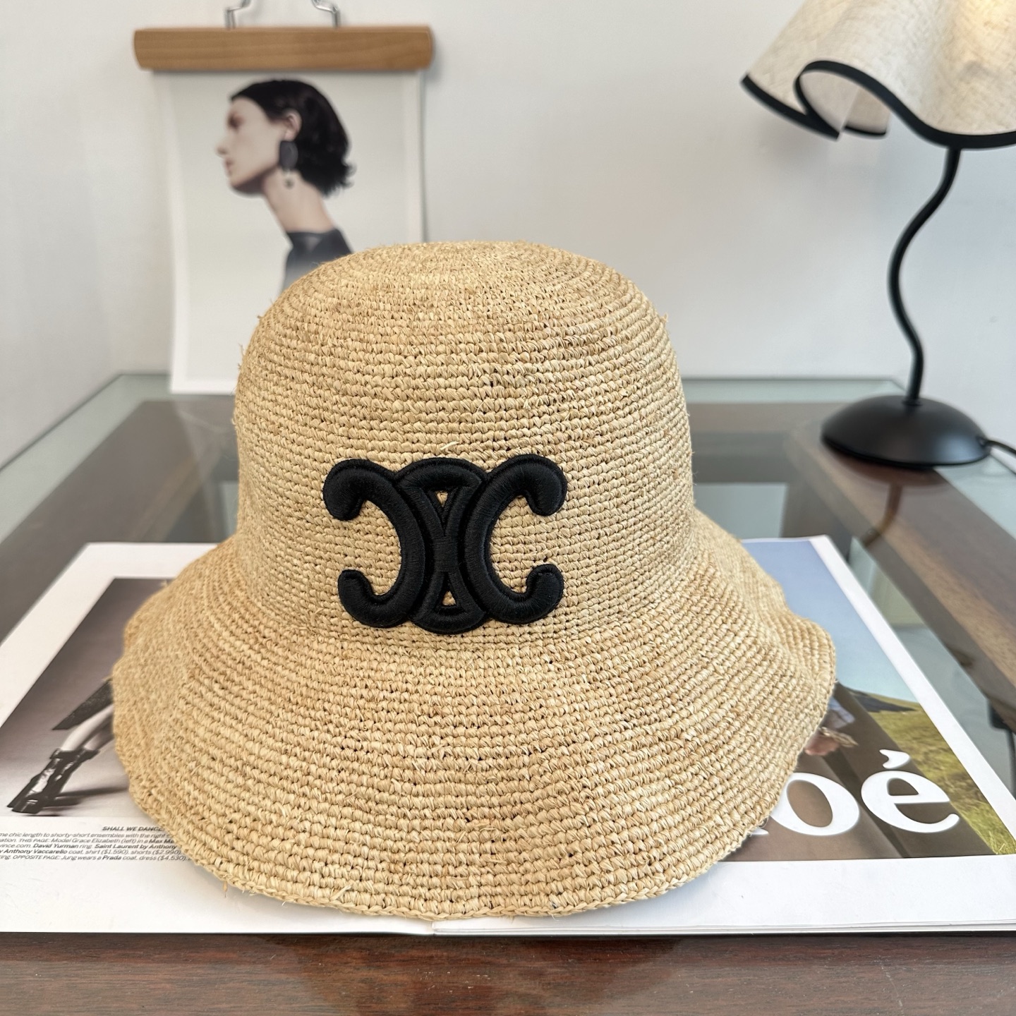 NO:866245,Celine CELINE's new raffia straw hat, purely hand-crocheted, very small production, heavy-duty production, the same style at the counter, head circumference 57cm hat straw hat fisherman hat baseball cap, hat, celine, celine, espadrilles, hats19860909赛琳CELINE新款拉菲草帽,纯手工钩织,产量极少,重工打造,专柜同款,头围57cm帽子草帽渔夫帽棒球帽,帽子,celine,celine,espadrilles,hats,hat