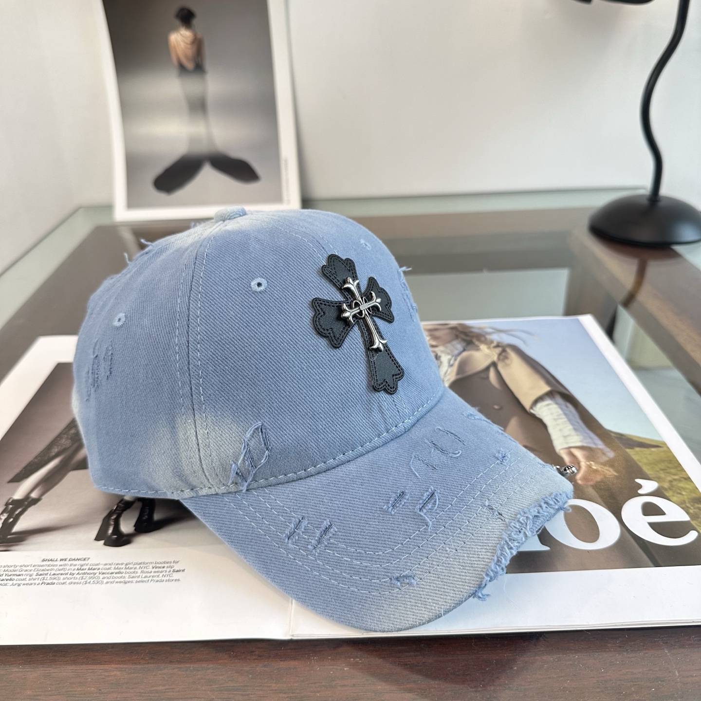 Chrome hearts 克罗心 新款十字架 高品质棒球帽，高端定制版！网红时尚博主同款！墙裂推荐！质量巨好！谁戴谁好