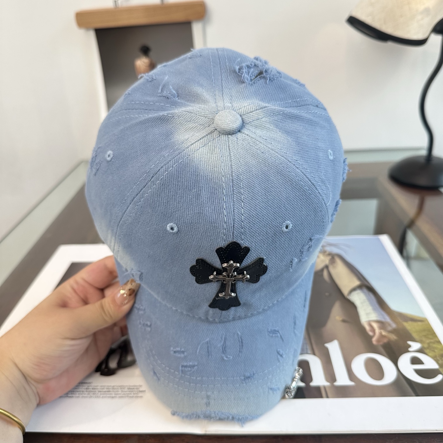 Chrome hearts 克罗心 新款十字架 高品质棒球帽，高端定制版！网红时尚博主同款！墙裂推荐！质量巨好！谁戴谁好