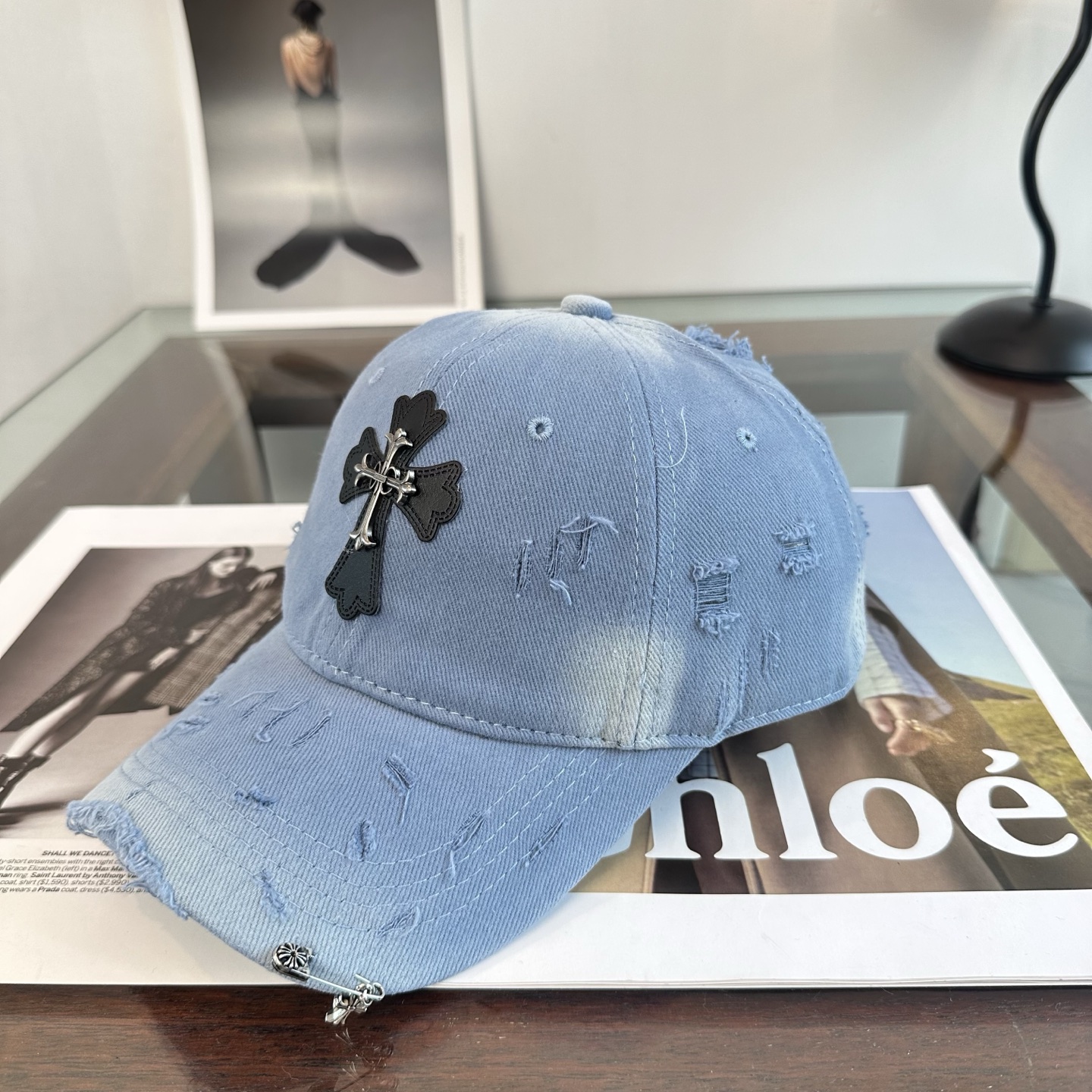 Chrome hearts 克罗心 新款十字架 高品质棒球帽，高端定制版！网红时尚博主同款！墙裂推荐！质量巨好！谁戴谁好