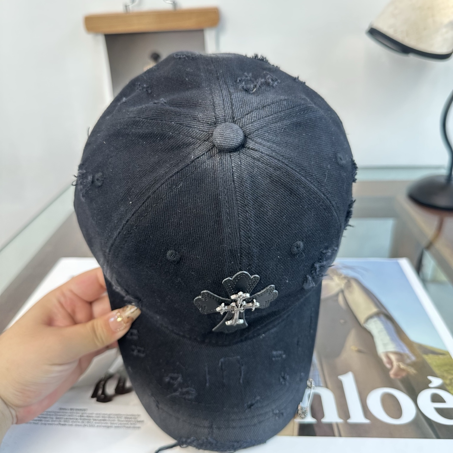 Chrome hearts 克罗心 新款十字架 高品质棒球帽，高端定制版！网红时尚博主同款！墙裂推荐！质量巨好！谁戴谁好