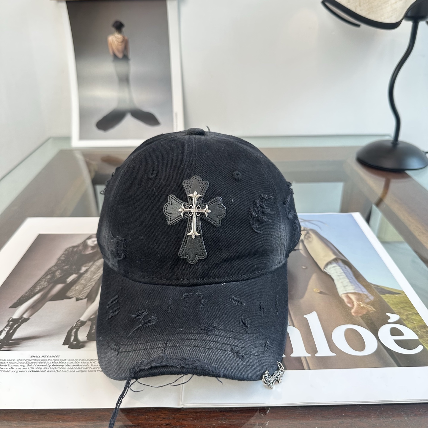 Chrome hearts 克罗心 新款十字架 高品质棒球帽，高端定制版！网红时尚博主同款！墙裂推荐！质量巨好！谁戴谁好