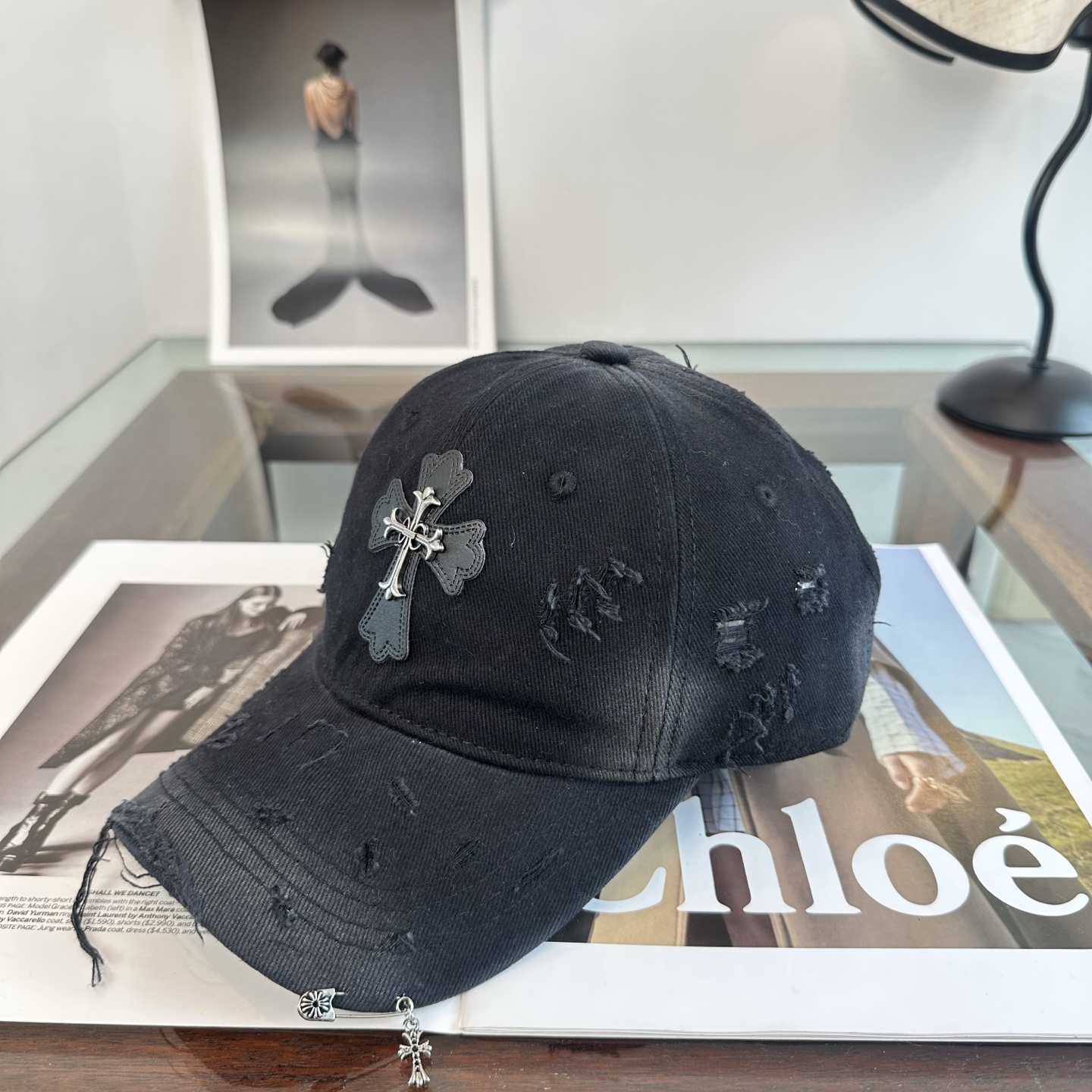 Chrome hearts 克罗心 新款十字架 高品质棒球帽，高端定制版！网红时尚博主同款！墙裂推荐！质量巨好！谁戴谁好