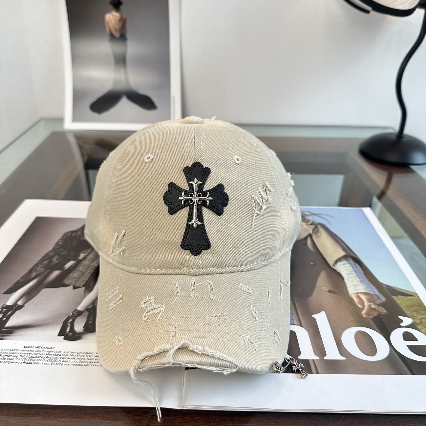 Chrome hearts 克罗心 新款十字架 高品质棒球帽，高端定制版！网红时尚博主同款！墙裂推荐！质量巨好！谁戴谁好