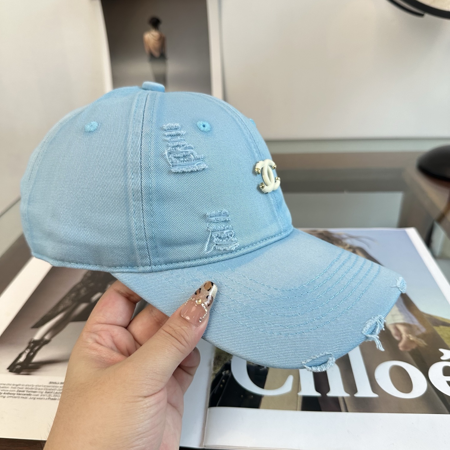 【CHANEL香奈儿】新款高级感唯美纹路小香风鸭舌帽 ，遮阳又超好搭配，出街单品 高货版本原单品质👄