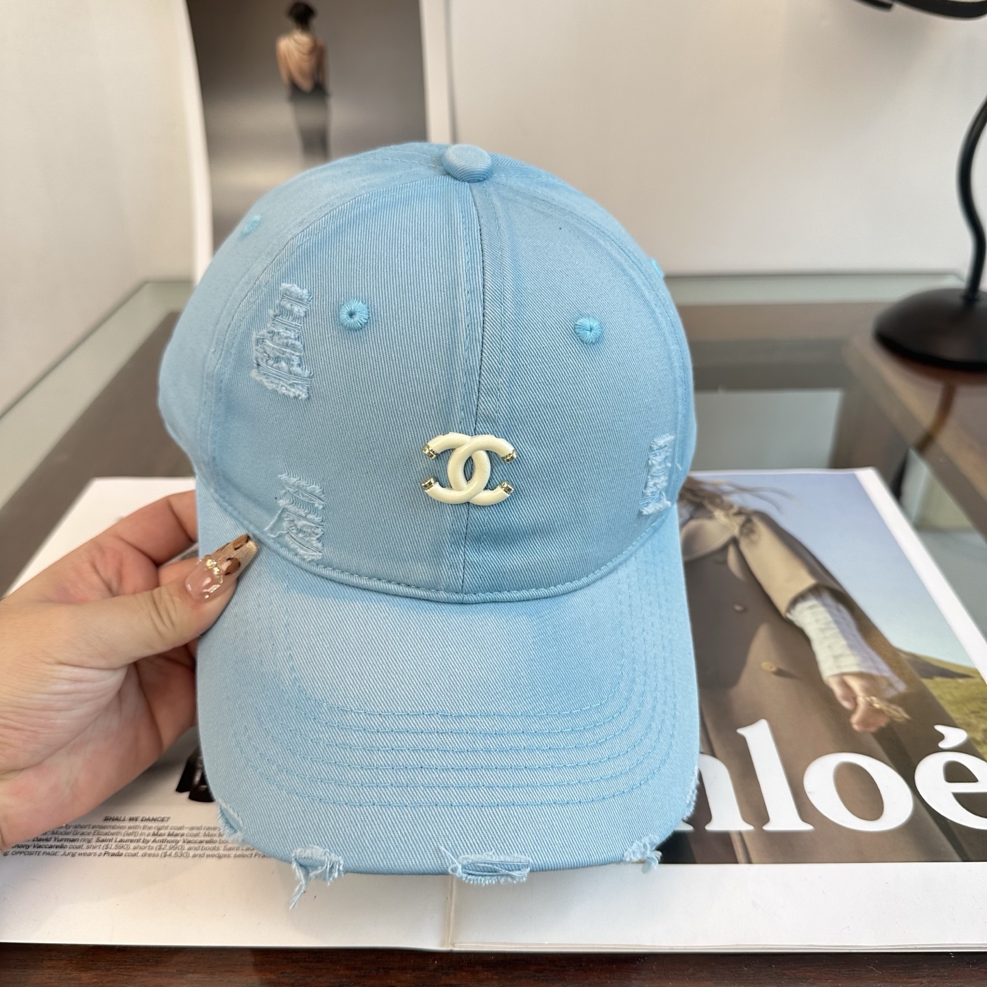 【CHANEL香奈儿】新款高级感唯美纹路小香风鸭舌帽 ，遮阳又超好搭配，出街单品 高货版本原单品质👄
