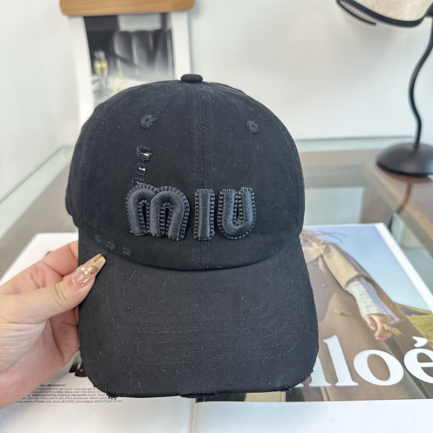 谬谬miumiu 原单 新款棒球帽，正品开模订制，原版做工细致质量超赞！