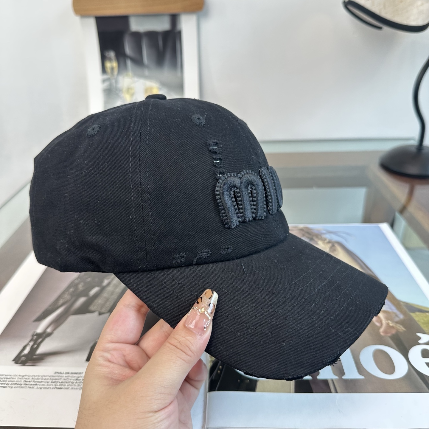 谬谬miumiu 原单 新款棒球帽，正品开模订制，原版做工细致质量超赞！