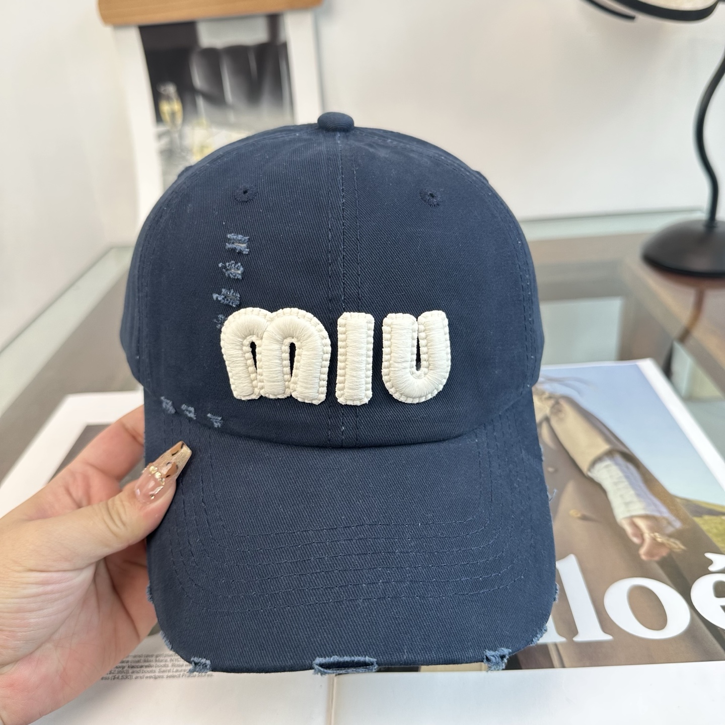 谬谬miumiu 原单 新款棒球帽，正品开模订制，原版做工细致质量超赞！